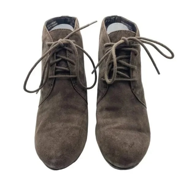 Women’s Suede Wedge Ankle Boots - Picture 2 of 5